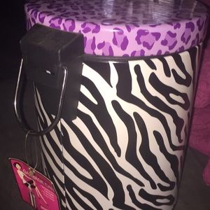 Brand new metal foot push bar trash can